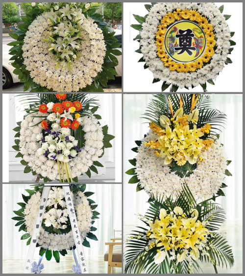 山西长治襄垣县虒亭镇土落村花圈速递